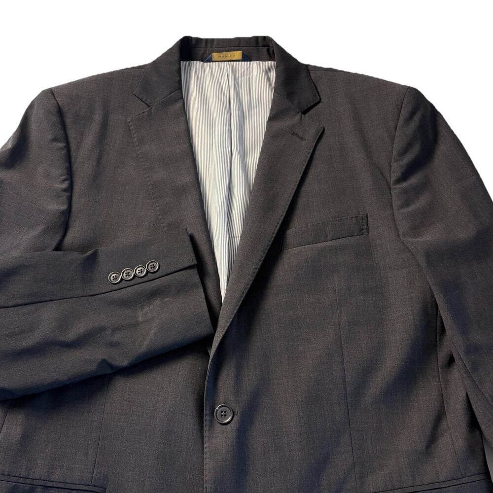 Brooks Brothers Men's Explorer Regent Fit 2 Button Blazer Jacket Gray 44L *Flaw